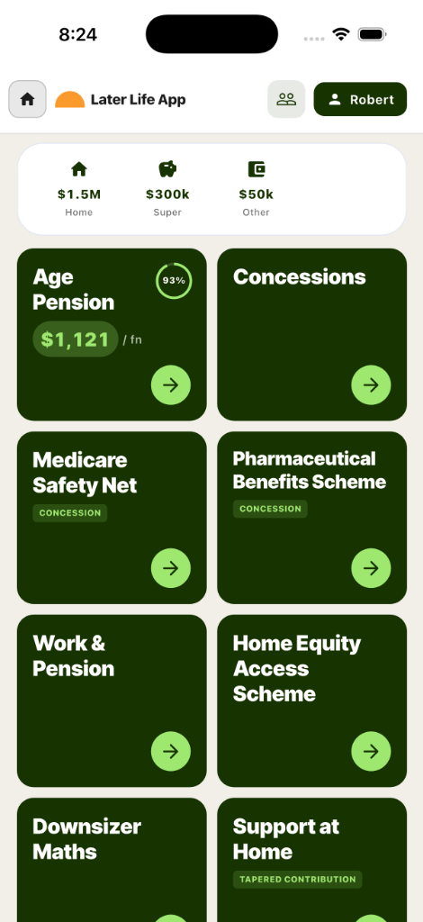 Later Life Dashboard